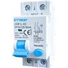 ETTROIT Interruttore differenziale 1P+N 25A 6kA 30mA 220V occupa 2 moduli DIN Ettroit JX272561