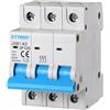 ETTROIT Interruttore magnetotermico automatico 3P 20A 220V 380V 3 Moduli DIN Ettroit JXB1-63-3P-20A