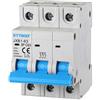 ETTROIT Interruttore magnetotermico automatico 3P 63A 220V 380V 3 Moduli DIN Ettroit JXB1-63-3P-63A