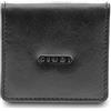 GIUDI ® portafoglio in pelle vacchetta, vera pelle, uomo donna unisex, portamonete in vera pelle, Made in Italy (Nero)