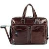 Piquadro CA2765B2 Borsa, Collezione Blu Square, Mogano
