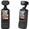 OBEST Action Camera 2K con Microfono Esterno, Mini Action Camera/Body Camera, Ruotabile di 270°, Stabilizzazione Immagine EIS, adatta per Ciclismo, Vlogging, Viaggi e Attività all'aperto