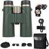 Generic Binocolo 12 x 42 ad alto ingrandimento per birdwatching, viaggi, osservazione delle stelle, caccia - design nero durevole