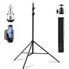 SH CS031 - Treppiede per fotografia, 200 cm, ammortizzato a molla, resistente, con adattatore a vite da 1/4, supporto regolabile per luci a LED da studio, softbox e supporti per flash