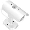 BAFOVY Telecamera di Simulazione Telecamera di Sicurezza Fittizia in ABS con LED Lampeggiante 2 Batterie AA Angolo Regolabile per Casa, Negozio, Magazzino, Porta, Montaggio a Soffitto o a Parete
