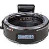 VILTROX EF-E5 Smart Full Frame Lens Mount Adapter CDAF/PDAF Messa a fuoco automatica con schermo OLED, apertura di regolazione manuale per obiettivi Canon EF/EF-S su fotocamere Sony E Mount