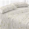 Burrito Blanco | Completo Lenzuola | Letto da 90 cm. (+Misure Disponibili) | Design 052 | Colore Ocra (90 x 190/200 cm)