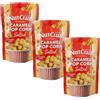 NutClub Popcorn Caramellati Gusto Caramello Classico 3 Buste da 120g (360g)