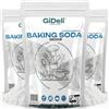 GiDeli Bicarbonato di Sodio Purissimo 3x5kg - Ideale per la Lievitazione della Pasta per Dolci - Utilizzabile Anche per Lavare e Pulire - Uso Versatile a Casa - Regolatore pH Acqua Piccole Piscine