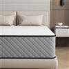 Matoresu Materasso Matrimoniale 140x200, Altezza 25 cm, Medio Rigido, Materasso a Molle e Schiuma, Ergonomico, Insacchettate Sostegno Perfetto, Confortevole e Traspirante