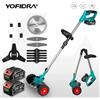 YOFIDRA Rasaerba Elettrico Cordless Giardino Tagliaerba Trimmer 100-135 centimetri di Lunghezza Taglierina Strumento di Potere Per Makita 18V Batteria Spille
