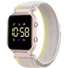 Timever Orologio Digitale per Bambini con Contapassi e 2 Sveglie — Orologio Sportivo per Bambine e Bambini con Cronometro, Luce e Data, Senza Cellulare e App, Cinturino in Nylon e Velcro