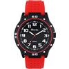 Ravel - Orologio Sportivo da Uomo con Cassa Nera e Lunetta Coordinata su Cinturino Sportivo in Silicone - Analogico al Quarzo - RS004.10 - Rosso