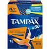 FATER FEMCARE Tampax &Go Super Plus Assorbenti Interni con Applicatore 18 Pezzi per Flusso Molto Abbondante