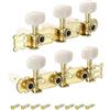 PATIKIL Acustica Classica Chitarra Macchina Testine bianco Bottoni | 1 Set, Accordatura Tasti Pioli Corde Accordatori