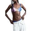 Desigual Bikini Parte Superiore della Collezione Donna, Blu, L
