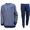 karel Pigiama Uomo Lungo calibrato in Cotone Oversize Nuova Collezione Art. 4591 (Blu, 60)