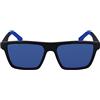 Lacoste Men's Sunglasses L998S - Matte Black/Blue with Blue Mirror Lens