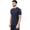 Blauer T-Shirt a Manica Corta Blu da Uomo con Patch Logo XXL