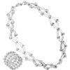 Mikikit Bracciali Donna Argento in Rame Placcato, Design Dual-purpose Anello Estensibile e Braccialetto Trasformabile, Elegante per Party e Bar