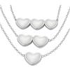 Generic Marky Baby - Kit di gioielli per latte materno, collana o bracciale in argento placcato oro (1, 2, 3 o 4 cuori), Resina, Nessuna pietra preziosa