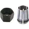 HaloModora Pinza ER da 12,7 mm e dado esagonale da 12 mm per macchina per incidere 3612BR 3612 RP1800, fissaggio in acciaio