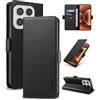 Yunubeyii Cover Libro per Xiaomi 17,Nero | Blocco RFID,Luxury PU Pelle,Portafoglio,Card Holder,Magnetic Phone Custodia,Kickstand,Protettiva,Antiurto