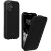 kalibri Custodia a Flip Ultra Slim Custodia compatibile con Apple iPhone 17 - Pelle Custodia protettiva Case in nero