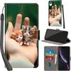 PHINIENLAND Cover per iPhone XR custodia portafoglio Gatto | 3 scomparti carte, 1 tasca banconote, Chiusura magnetica, Supporto, Pelle PU flip cover per iPhone XR