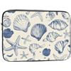 VQUVQV Custodia portatile per computer portatile da 15 pollici, con stelle marine e conchiglie, sottile e leggera, borsa per il trasporto