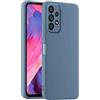 HULLIN Custodia per Telefono in Silicone Colorato, Adatta per Samsung Galaxy A52 / A52 5G / A52s 5G (6.5) - Grigio lavanda