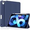 Figair Custodia Protettiva per iPad Air 11 Pollici M4/M3/M2 (2026/2025/2024) e iPad Air 5ª/4ª Generazione 10,9 Pollici (2022/2020), Attiva/Sospensione Automatica, Retro Flessibile TPU Morbido, Blu Scuro