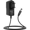 Uoww Adattatore di alimentazione CA a CC 12 V, 0,5 A, connettore 5,5 mm x 2,5 mm