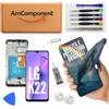 AmComponent - display di ricambio per LG K22 LM-K200 LCD touch screen frame schermo vetro | Componente di ricambio con luminosità intensa e risposta al tocco reattiva