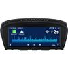 RYUIXPUL Autoradio RYUIXPUL con Wireless CarPlay e Android Auto per BMW E60 E61 E63 E64 E90 E91 E92 E93 (2003-2008) | Sistema Linux | Aggiornamento sistema CCC | Avvio rapido 2S | Qualità audio OEM