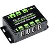 Waveshare Industrial Grade USB HUB Extending 4X USB 2.0 Ports Switchable Dual Hosts Sharing USB Devices for Two Hosts Free Up The Crowded Desktop