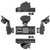 Generic Dash Cam 3 Canali per Auto 1080 P Video Recorder WIFI GPS Dashcam Car DVR Telecamera Vista Anteriore e Posteriore Visione Notturna accessorio per auto