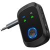 ORIA Trasmettitore Ricevitore Bluetooth 5.4, Adattatore Bluetooth Ausiliario Portatile Con Doppia Connessione, Bassa Latenza, Trasmettitore Audio Wireless Da 3.5 Mm Per Auto, Tv, Pc, Casa