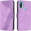OKZone Cover per Motorola Moto E20/E30/E40, Custodia in PU Pelle per Motorola Moto E20/E30/E40, Custodia a Libro Protettiva Folio Portafoglio con Chiusura Magnetica Wallet Case Flip Cover (Porpora)