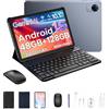 BIRDCLAW P10 Pro Tablet Android 16, Tablet 10 Pollici con Gemini AI, 120Hz, Octa-Core T7250, 48GB RAM+128GB ROM/2TB TF, 8800mAh, 13MP+5MP, Face ID/GPS/FM/Jack 3,5 mm, Tablets con Tastiera e Penna, Grigio