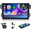 Inefala 4+64G Autoradio per Suzuki Splash Ritz/Opel Agila 2004-2014 Android 15 con Wireless CarPlay Android Auto, 9'' Schermo per Auto Soporta Bluetooth WIFI GPS FM/RDS 32EQ SWC Telecamera Posteriore