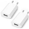 LUOSIKE Caricatore USB-A, 2 Pezzi Presa USB 5V/1A 5W