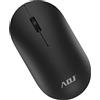 adj Mouse WIRLESS Ottico 3D Egg Black 1000 DPI 3 Tasti Plug&Play