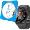Yenwen Vetro Temperato per Garmin Forerunner 255/255 Music Protezione, con Kit di Installazione, 3 Pezzi Pellicola Protettiva 9H Durezza Anti-Graffio Temperato Schermo, Senza Bolle Trasparente