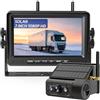 VASTEND Telecamera Retromarcia Solare Wireless 10000mAh, Monitor 7 IPS con DVR, Portata Lunga, Montaggio Magnetico, 1080P HD Visione Notturna, IP67 per Camper Furgone Camion(VS-7G)