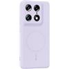 GIOPUEY Cover per Motorola Signature, Magnetica Custodia Compatibile con MagSafe, Morbido TPU Silicone Custodia, Resistente all'Usura - Purple