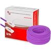 LINK LK6A100VI - Matassa Cavo di rete flessibile multifilare Categoria 6A (100 m, viola) - Guaina LSZH a bassa emissione di fumo - 2 connettori RJ45 maschio preinstallati su entrambe le estremità