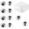 EZ EAR KBEAR 07 - 5 paia di cuscinetti auricolari in silicone, traspiranti, confortevoli, insonorizzati, per ZS10PROX/ZS10PRO/ZST/EDXPRO/ZSNPRO/ZSNPROX/ZS12PRO2/K01/Storm/BK1/DC03/DC01PRO/CRA IEM (nero, M)