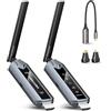 VENTION Trasmettitore e Ricevitore HDMI Wireless 656FT/200M con Schermo LED, fino a 6 RXs, Controllo Termico, Kit Estensore Plug&Play. Decodifica 4K da PC/Proiettore/TV Box a Monitor (1TX+1RX)