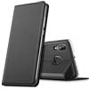 Verco Galaxy A40 Cover, Custodia a Libro Pelle PU per Samsung Galaxy A40 Case Booklet Protettiva [magnetica integrata], Nero